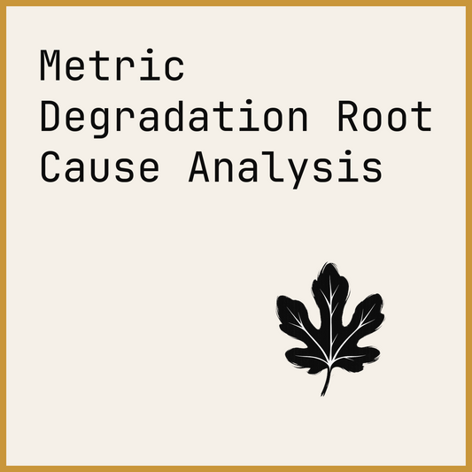 Metric Degradation Root Cause Analysis