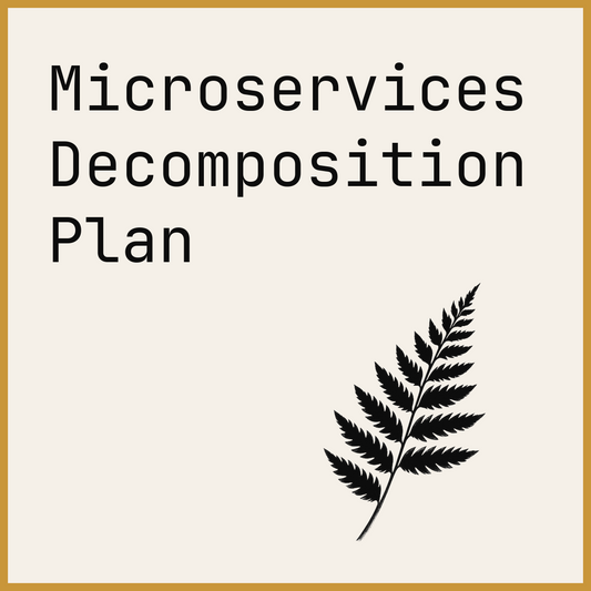 Microservices Decomposition Plan