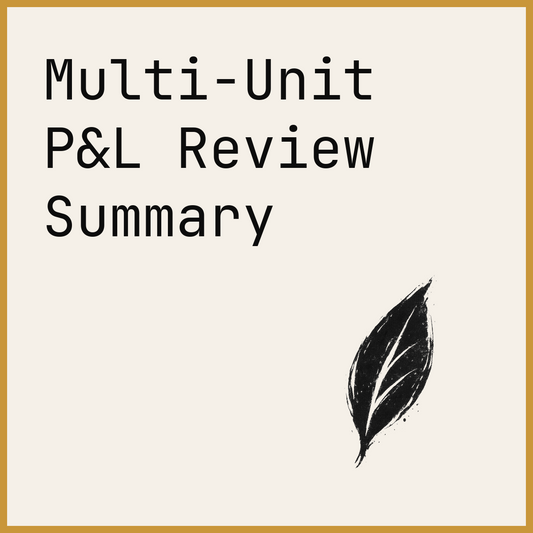 Multi-Unit P&L Review Summary