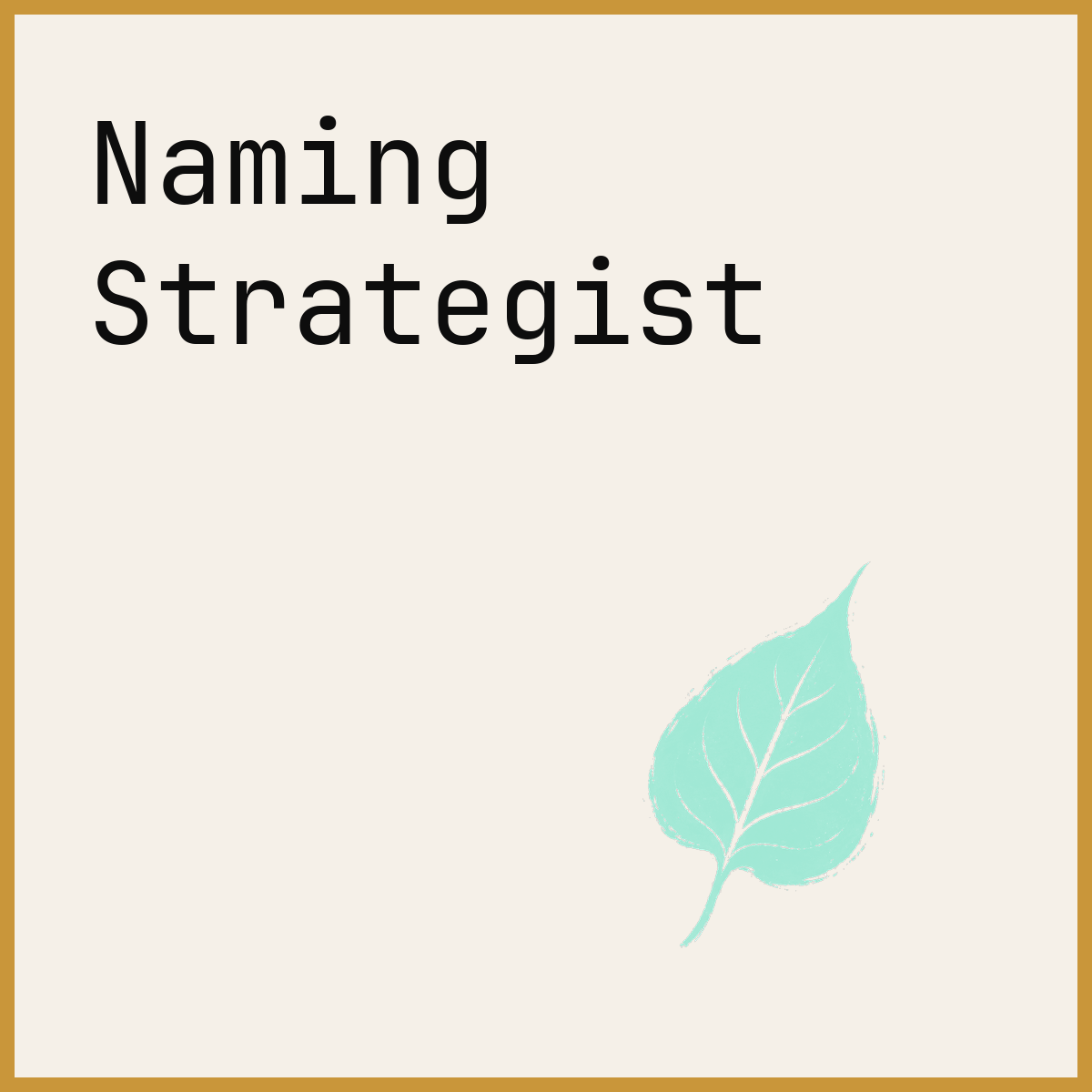 Naming Strategist