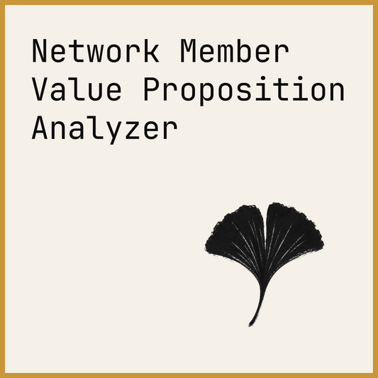 Network Member Value Proposition Analyzer