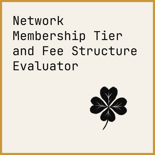 Network Membership Tier and Fee Structure Evaluator