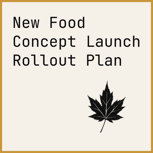 New Food Concept Launch Rollout Plan