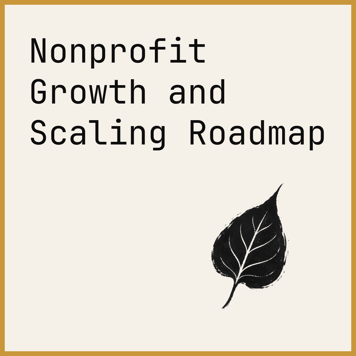Nonprofit Growth and Scaling Roadmap
