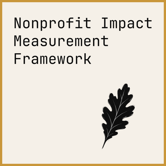 Nonprofit Impact Measurement Framework