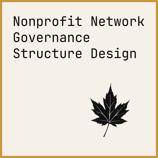 Nonprofit Network Governance Structure Design