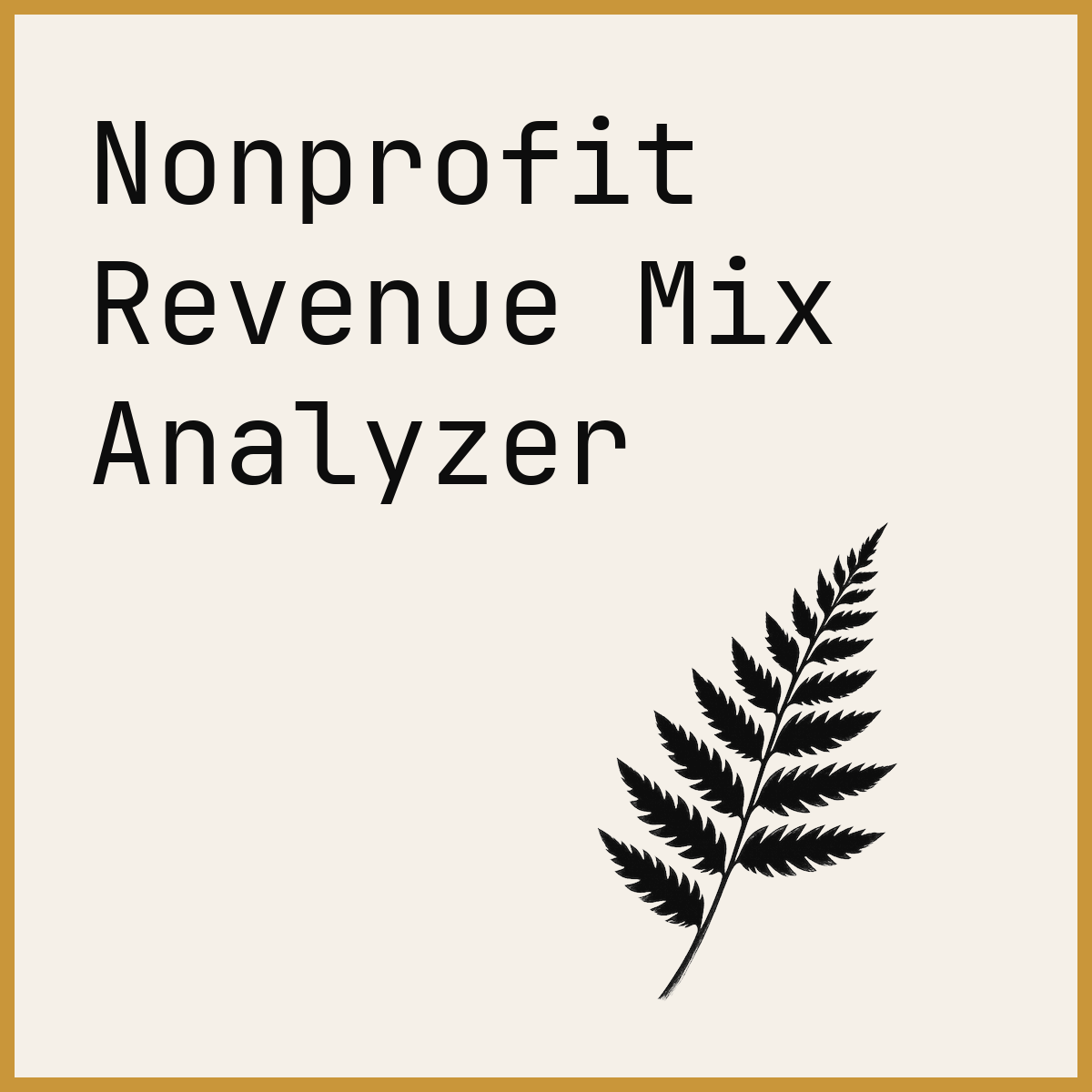 Nonprofit Revenue Mix Analyzer