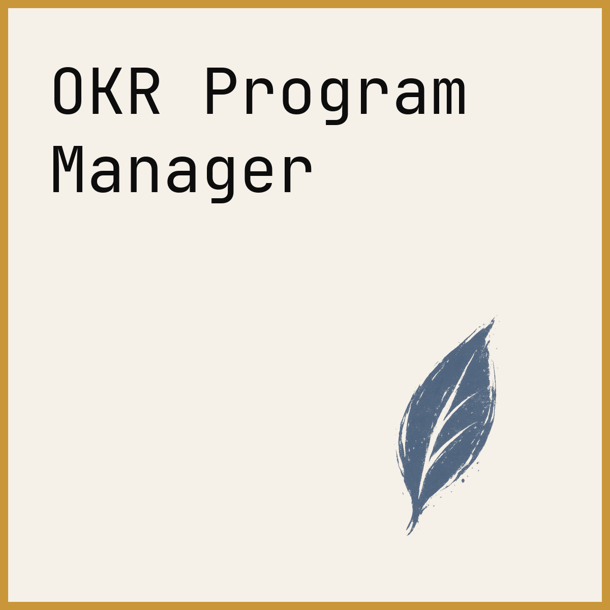 OKR Program Manager