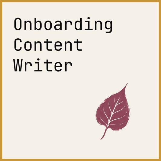 Onboarding Content Writer