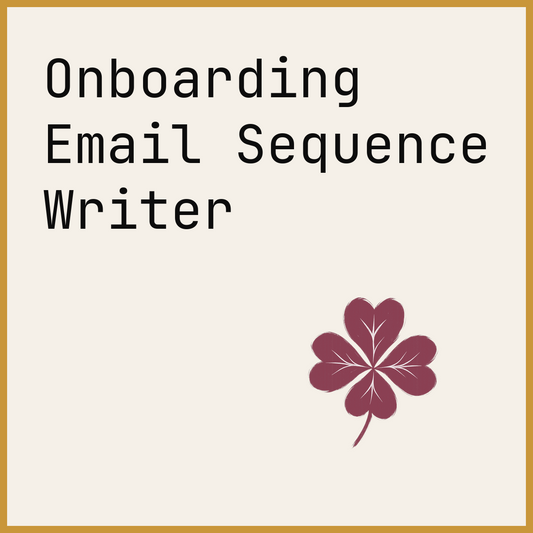 Onboarding Email Sequence Writer