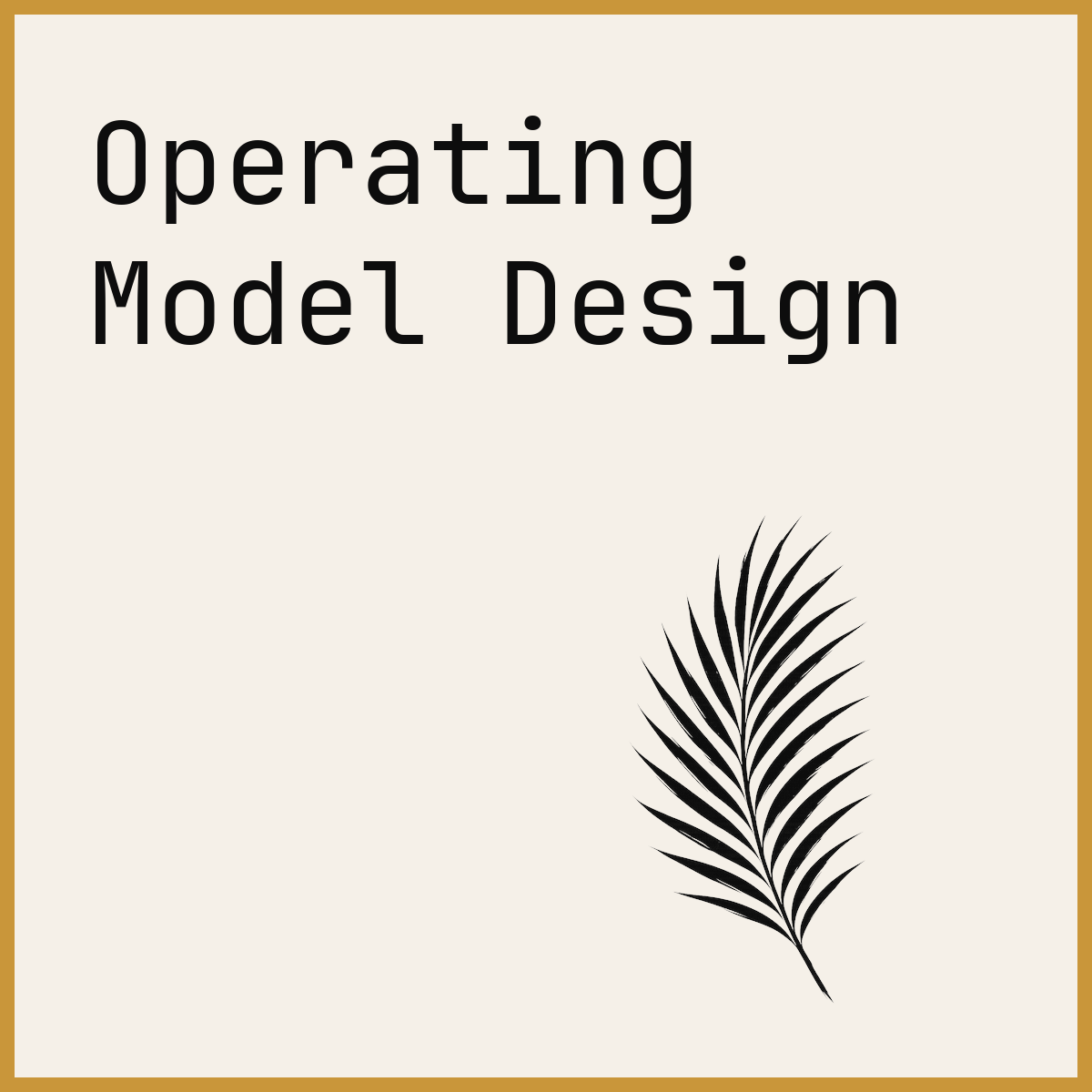 Operating Model Design