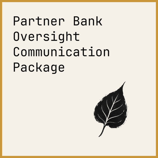 Partner Bank Oversight Communication Package