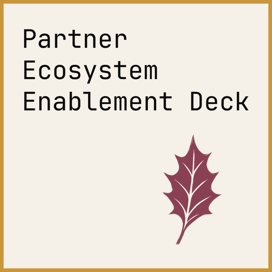 Partner Ecosystem Enablement Deck