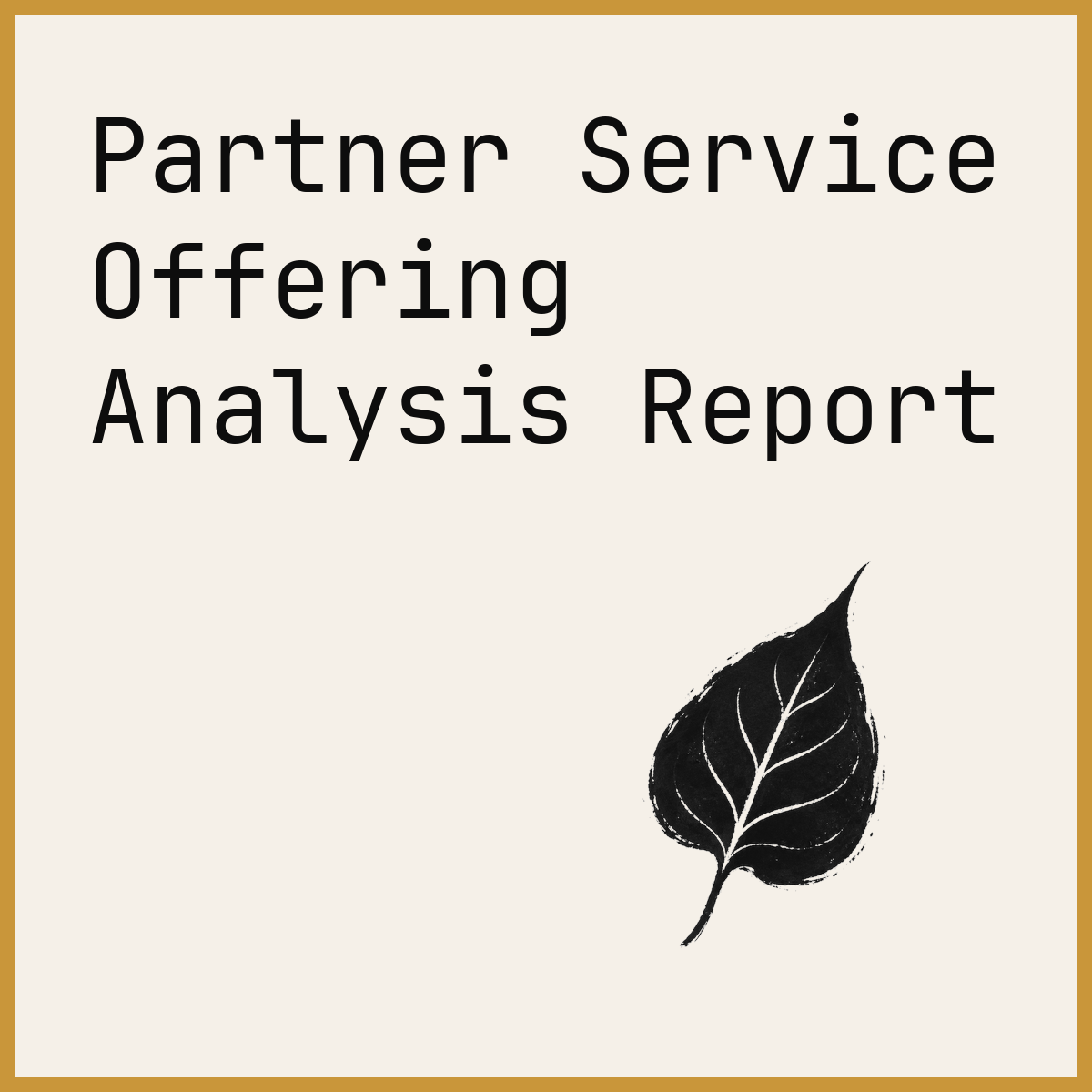 Partner Service Offering Analysis Report