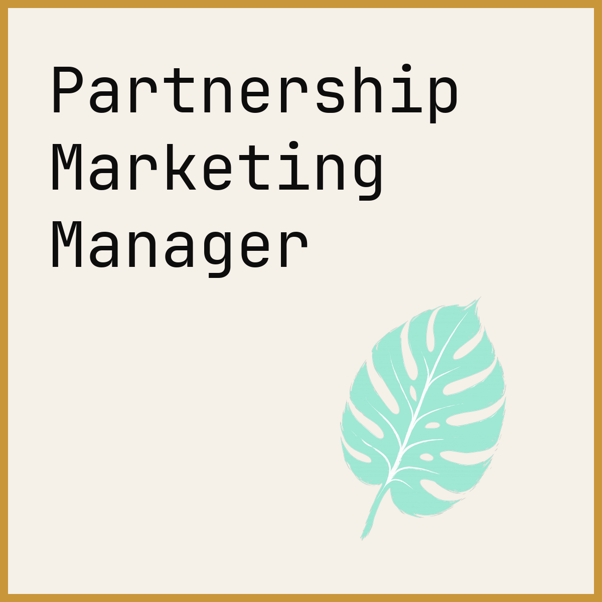 Partnership Marketing Manager