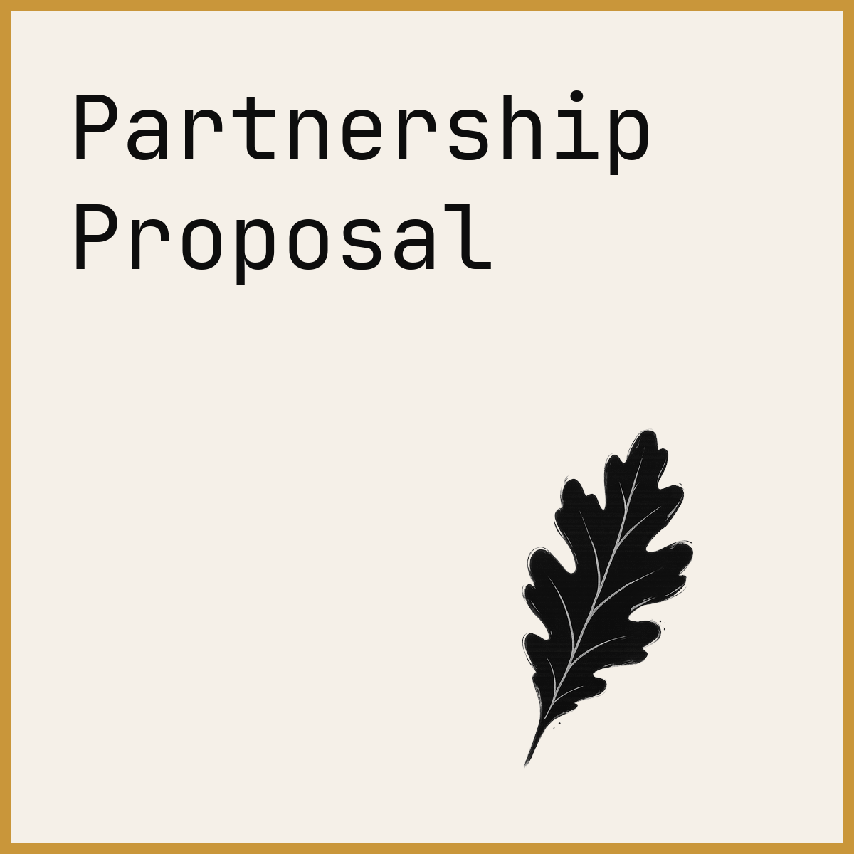 Partnership Proposal