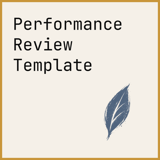 Performance Review Template
