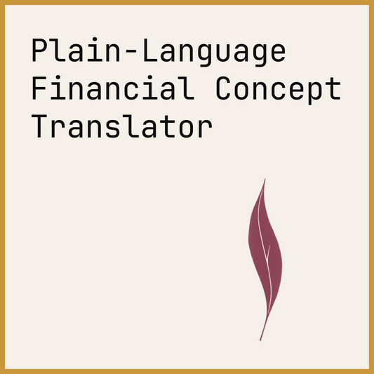 Plain-Language Financial Concept Translator