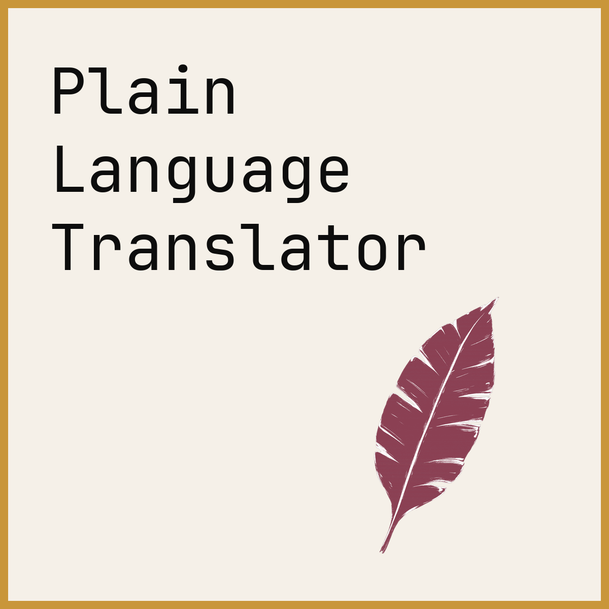 Plain Language Translator
