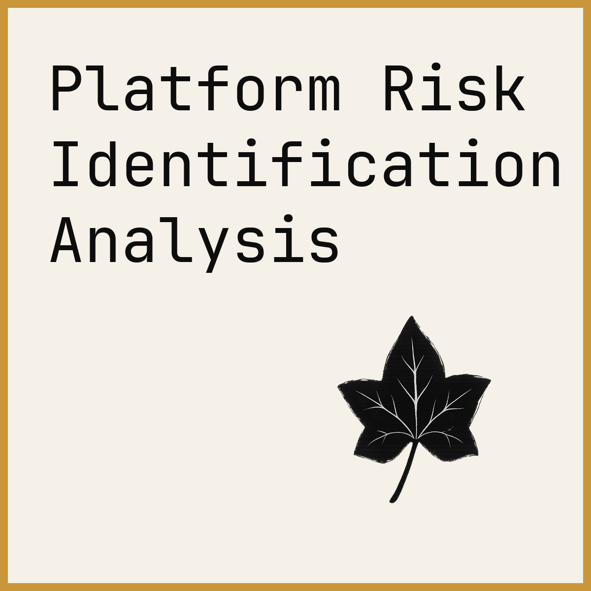 Platform Risk Identification Analysis