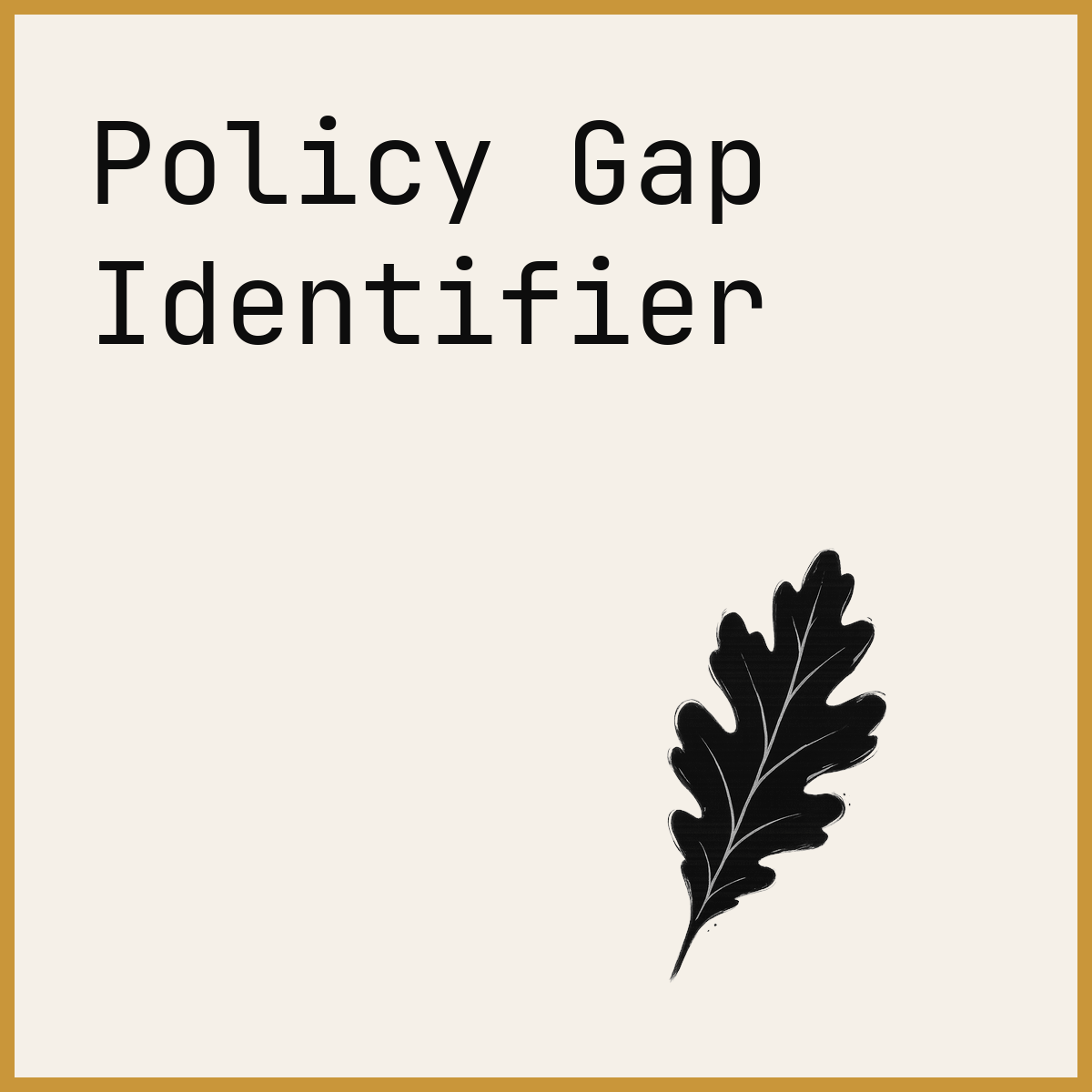 Policy Gap Identifier