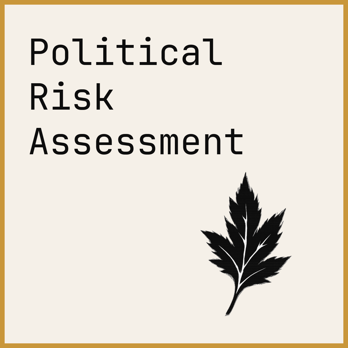 Political Risk Assessment