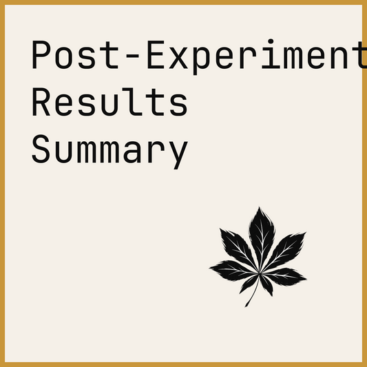 Post-Experiment Results Summary