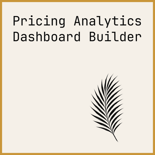 Pricing Analytics Dashboard Builder