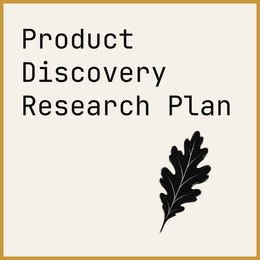 Product Discovery Research Plan