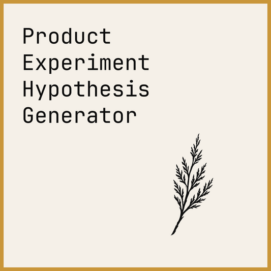 Product Experiment Hypothesis Generator