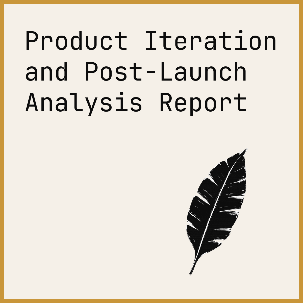 Product Iteration and Post-Launch Analysis Report