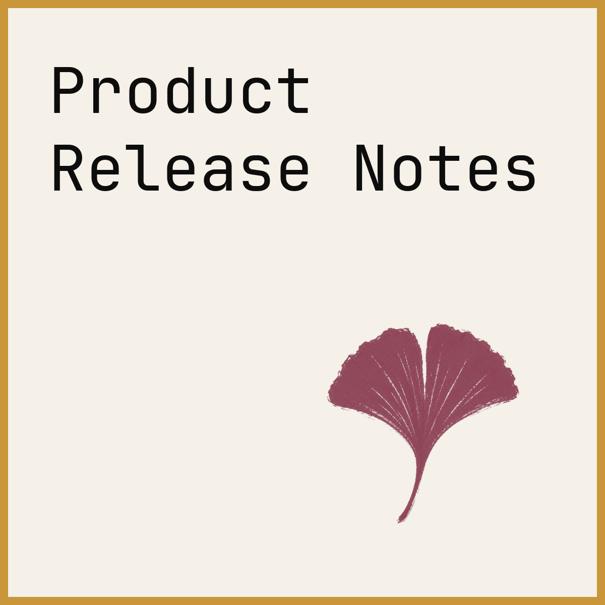 Product Release Notes