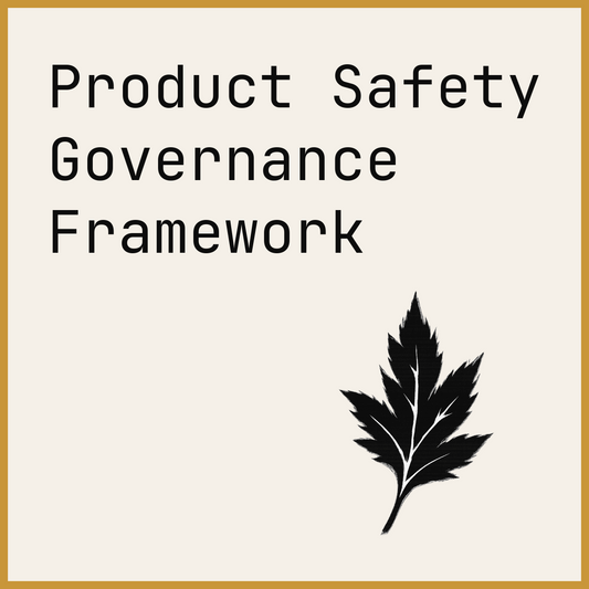 Product Safety Governance Framework