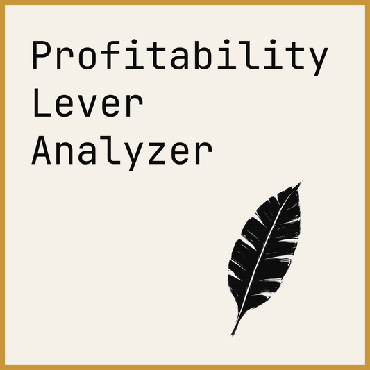 Profitability Lever Analyzer