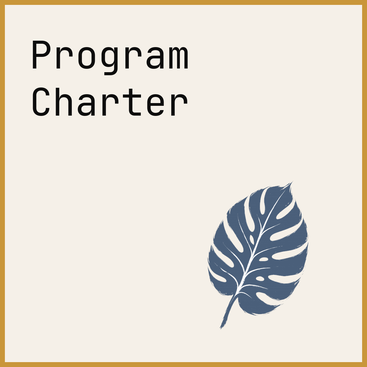 Program Charter