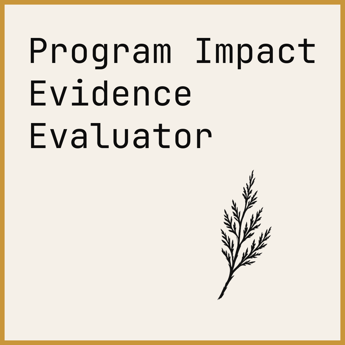 Program Impact Evidence Evaluator