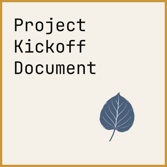 Project Kickoff Document