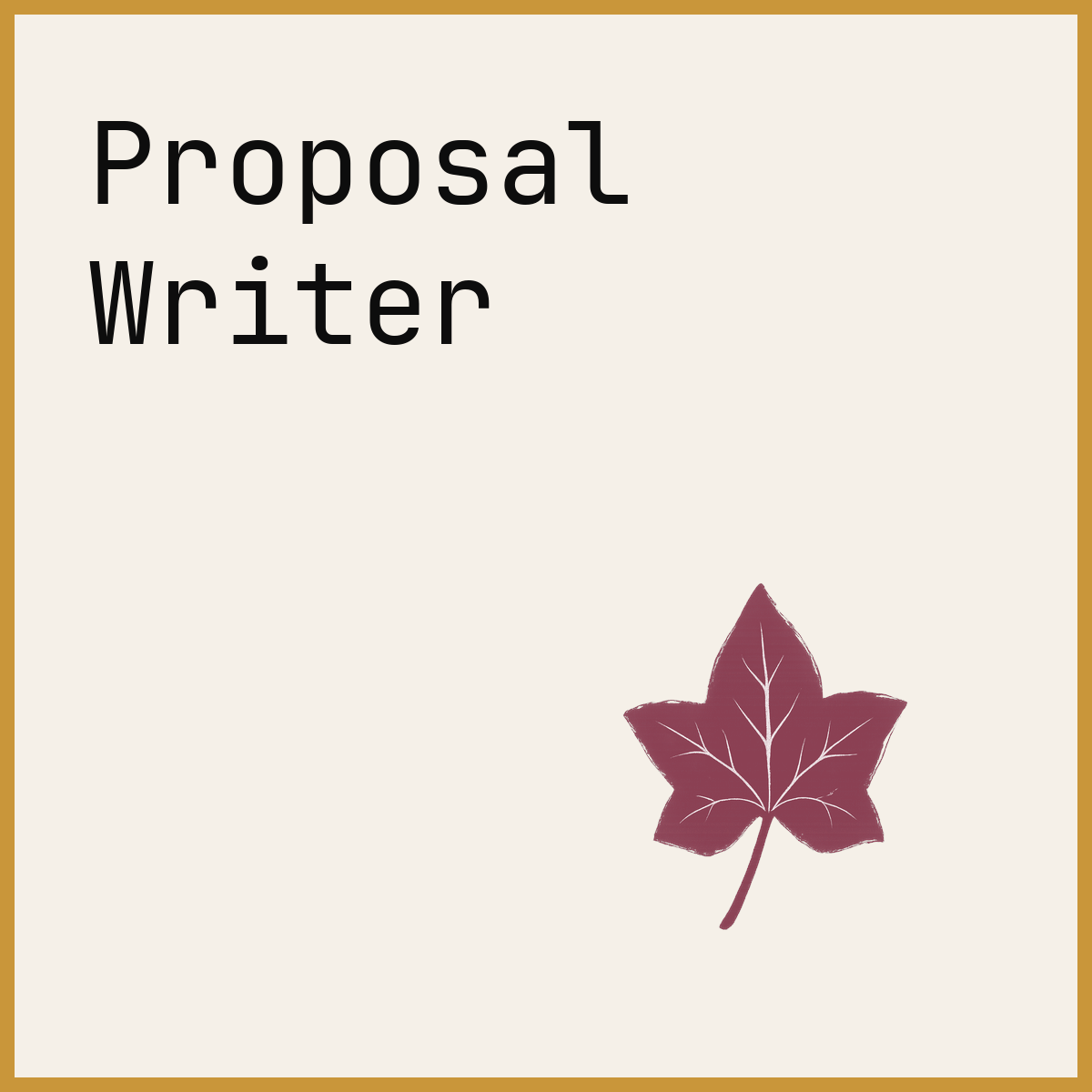 Proposal Writer