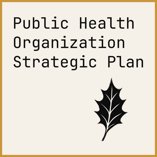 Public Health Organization Strategic Plan