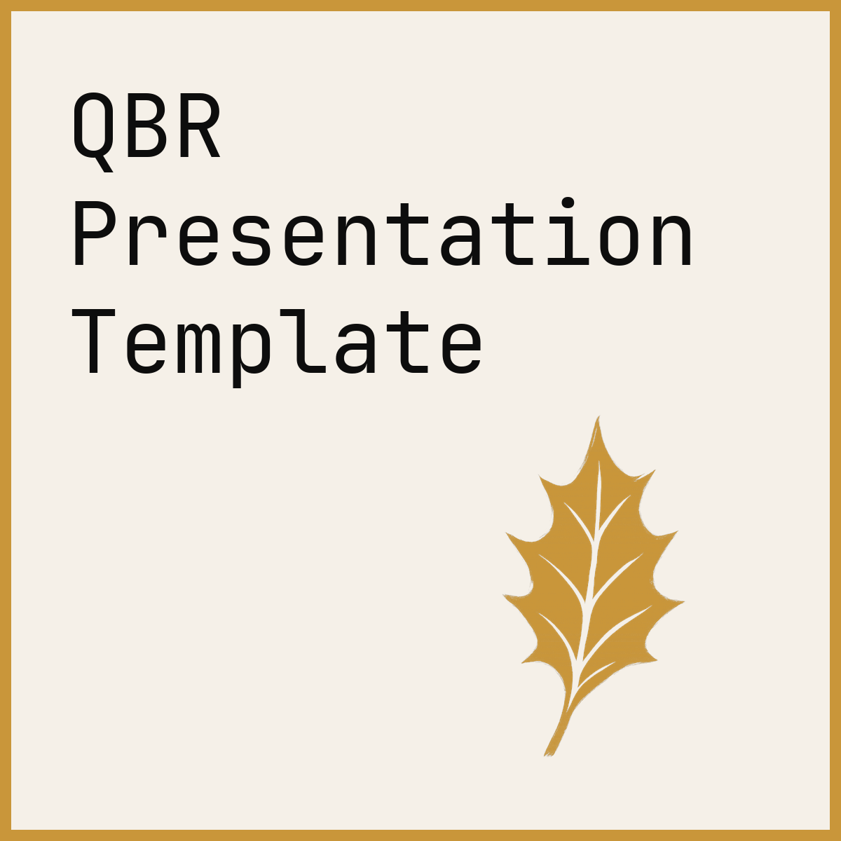 QBR Presentation Template