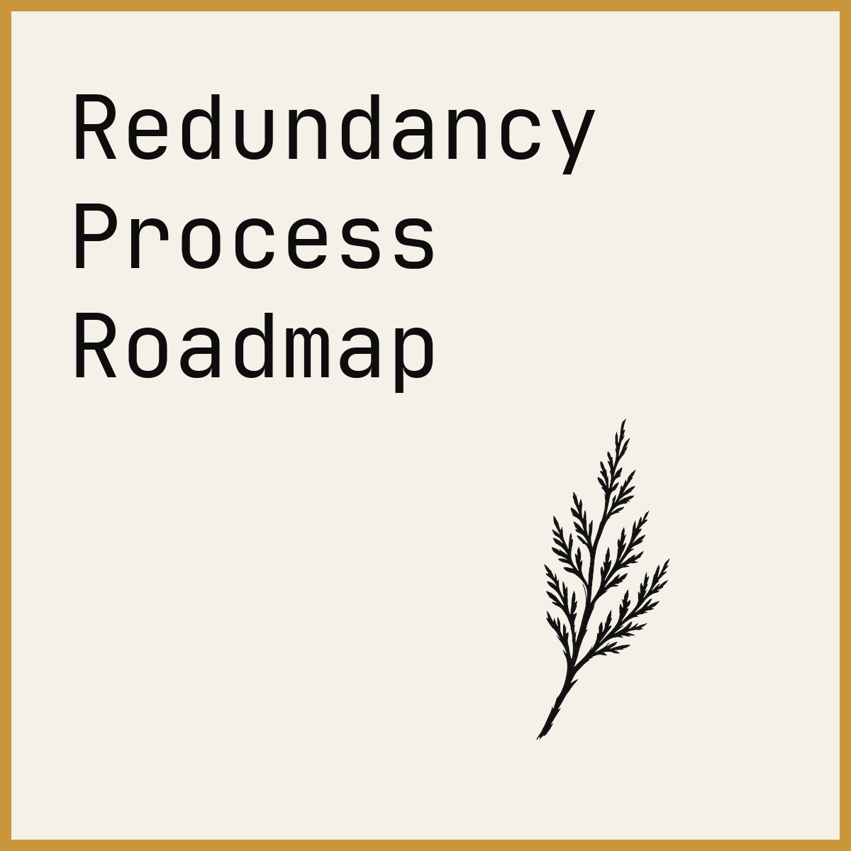 Redundancy Process Roadmap