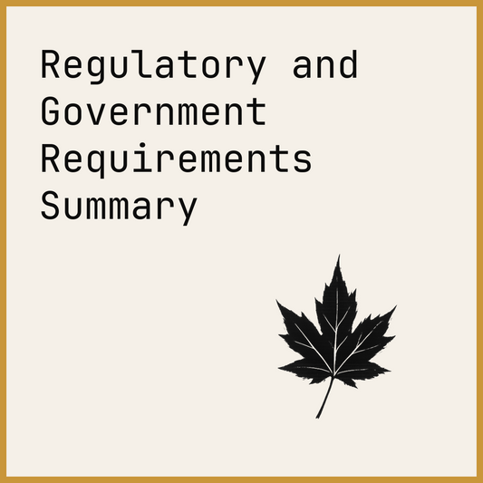Regulatory and Government Requirements Summary