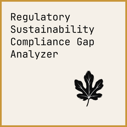 Regulatory Sustainability Compliance Gap Analyzer