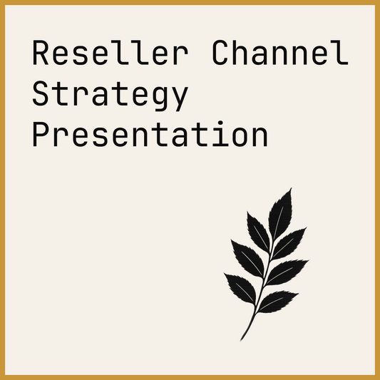 Reseller Channel Strategy Presentation