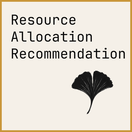 Resource Allocation Recommendation