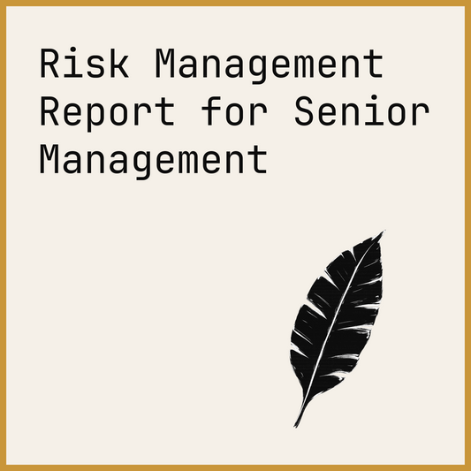 Risk Management Report for Senior Management