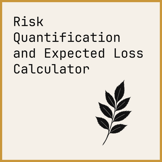 Risk Quantification and Expected Loss Calculator