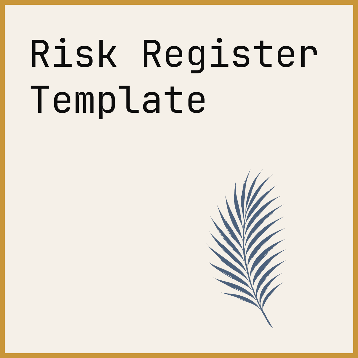 Risk Register Template