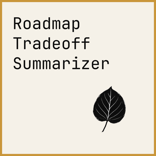 Roadmap Tradeoff Summarizer