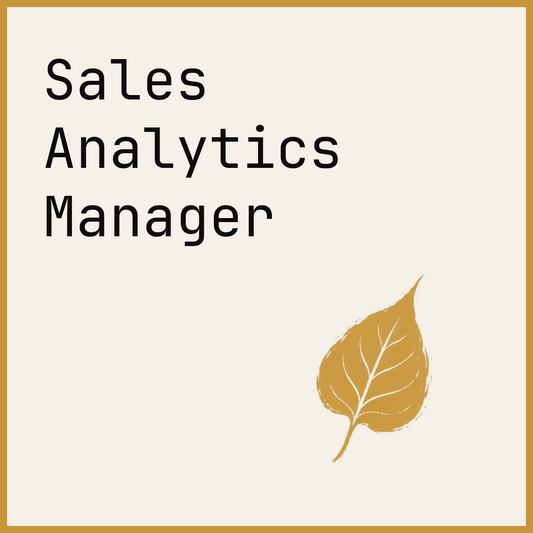 Sales Analytics Manager